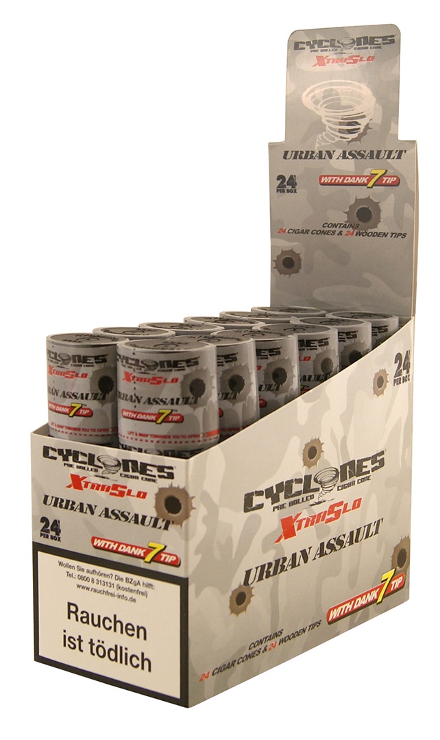 Cyclones Urban Assault X-TRA Slow mit Holzfilter 2er Pack Detail